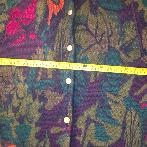 Bode Mohair Wool Blend Knit Jacket Tapestry Button Front GR 40 US M - Picture 6 of 11